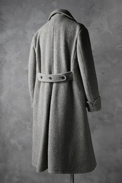 画像をギャラリービューアに読み込む, sus-sous foot guards great coat / W100 Harris melton raised washer (TOP GREY BEIGE)