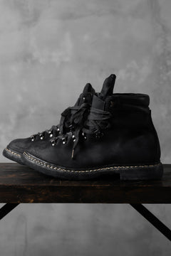 画像をギャラリービューアに読み込む, A DICIANNOVEVENTITRE A1923 Norwegian Laced Boots SH2 / Cavallo Oilo (NERO)