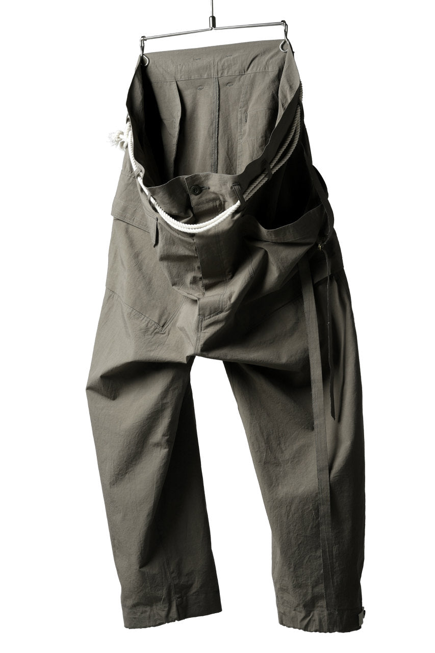 画像をギャラリービューアに読み込む, ISAMU KATAYAMA BACKLASH WIDE TAPERED PANTS / SALT SHRINKAGE TYPEWRITER CLOTH