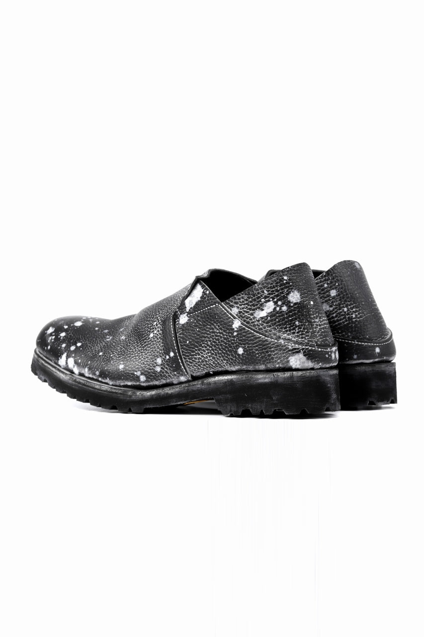画像をギャラリービューアに読み込む, Portaille exclusive PL5 VB Slipon Shoes / Oiled Kip handpainted (BLACK)