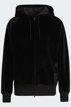 画像をギャラリービューアに読み込む, Y-3 Yohji Yamamoto FULL ZIP SQUARE HOODIE PARKA / VELVET SPACER (BLACK)