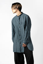 画像をギャラリービューアに読み込む, YUTA MATSUOKA semi long shirts / triple wash typewriter (light blue)