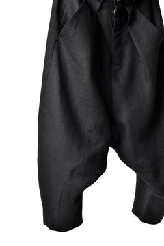 画像をギャラリービューアに読み込む, SOSNOVSKA exclusive CLOWN STYLE LINEN PANTS (BLACK)