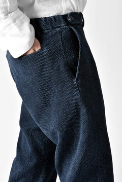 画像をギャラリービューアに読み込む, COLINA SASHIKO CURVED TROUSERS (INDIGO)