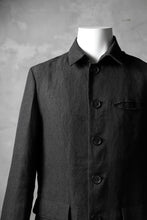 Load image into Gallery viewer, blackcrow shirt-collar 5B jacket / hemp (black)