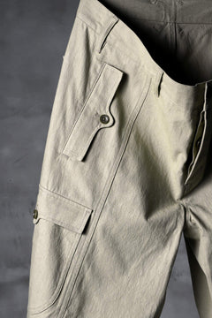 Load image into Gallery viewer, blackcrow worker pocket trousers / cotton woven (BEIGE)