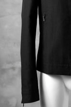 Load image into Gallery viewer, blackcrow riders zip jacket / linen&nylon woven (black)