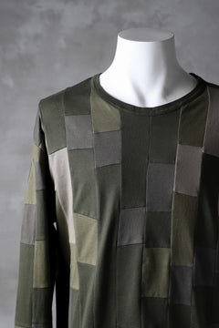 Load image into Gallery viewer, ISAMU KATAYAMA BACKLASH PATCHWORK-PRODUCTION JERSEY TOPS (KHAKI)