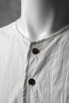 画像をギャラリービューアに読み込む, KLASICA SABRON HALF BUTTON PULLOVER SHIRT / TYPE-WRITER CLOTH (WHITE)