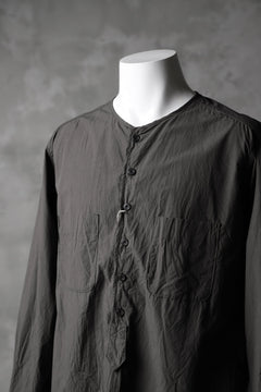 画像をギャラリービューアに読み込む, KLASICA SABRON HALF BUTTON PULLOVER SHIRT / TYPE-WRITER CLOTH (MOSS)