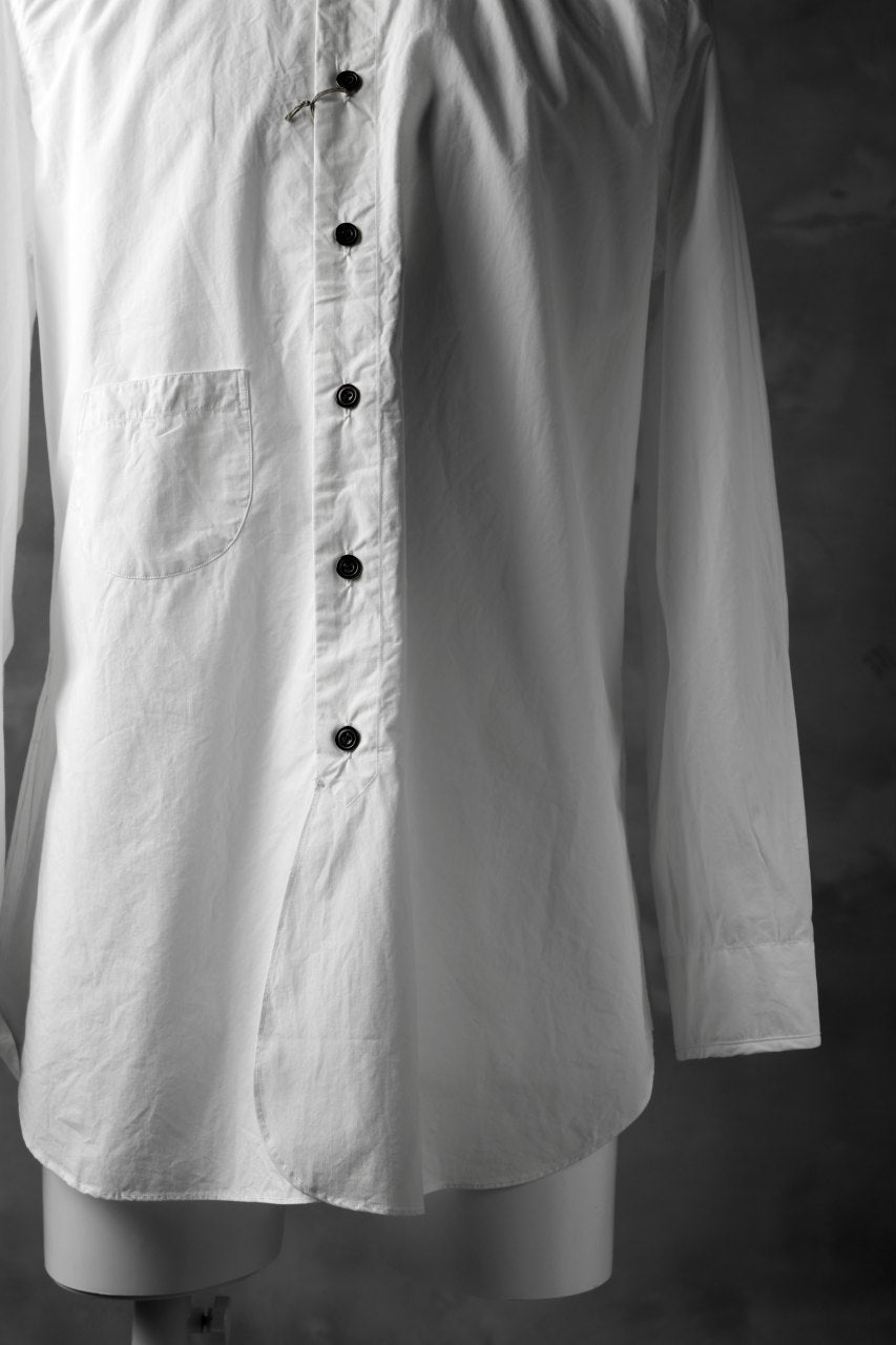 画像をギャラリービューアに読み込む, KLASICA SABRON BUTTON FRY SHIRT / TYPE-WRITER CLOTH (WHITE)