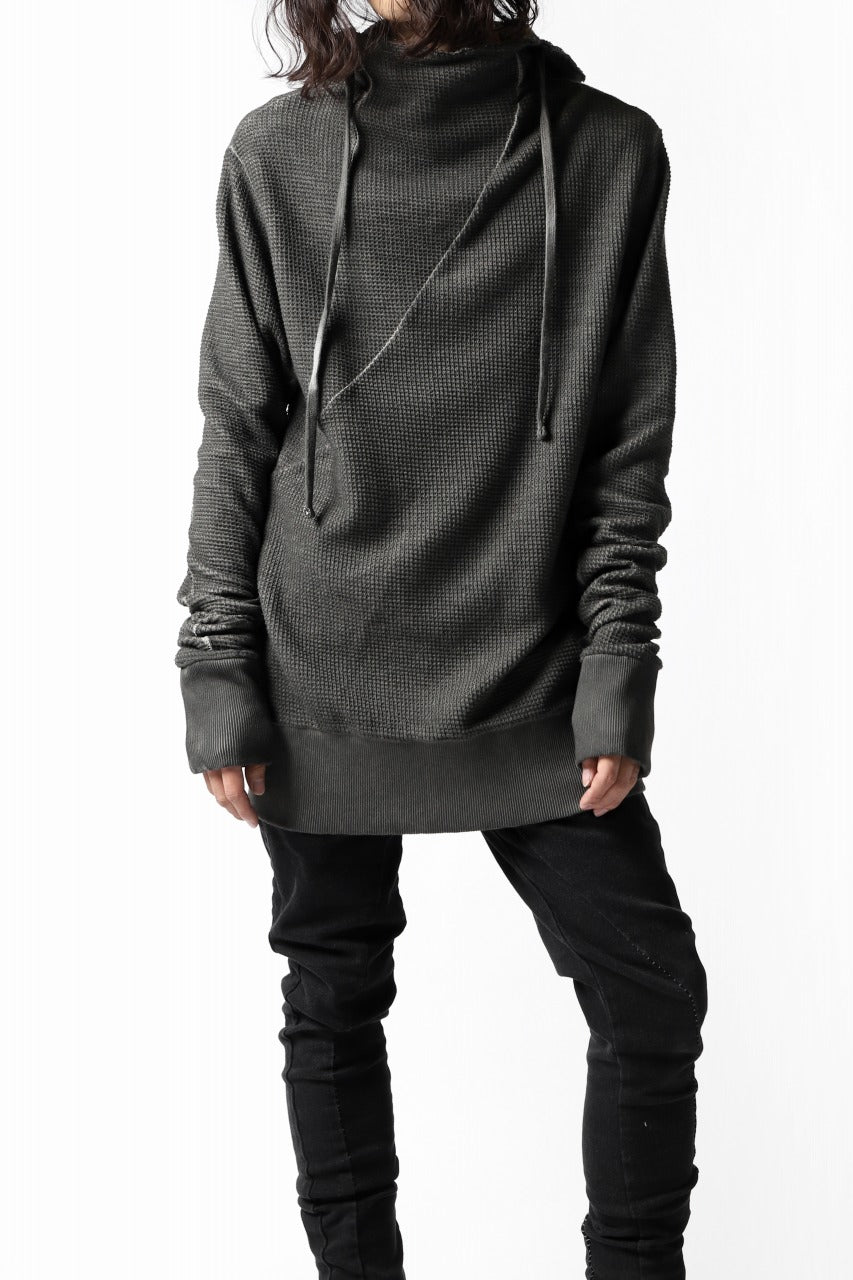 画像をギャラリービューアに読み込む, thomkrom WAFFLE HOODIE PULLOVER PARKA / OILED SPRAY DYE (TAUPE)
