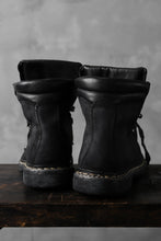 画像をギャラリービューアに読み込む, A DICIANNOVEVENTITRE A1923 Norwegian Laced Boots SH2 / Cavallo Oilo (NERO)