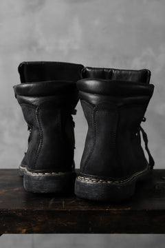 画像をギャラリービューアに読み込む, A DICIANNOVEVENTITRE A1923 Norwegian Laced Boots SH2 / Cavallo Oilo (NERO)