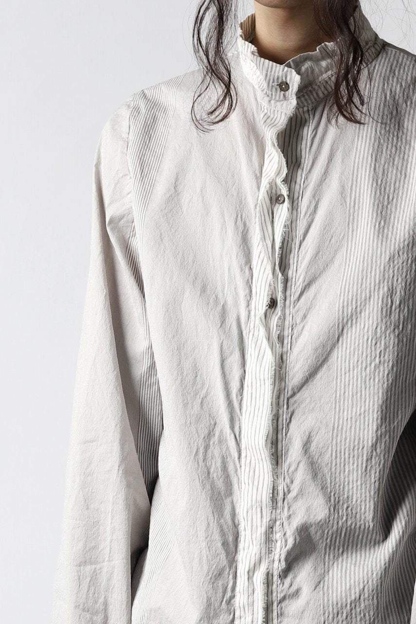 un-namable exclusive Lazarus Shirt / Silky Cotton Stripe (NATURAL)