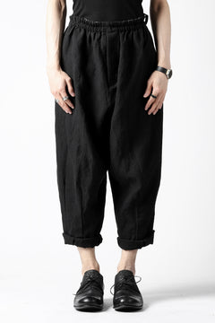 画像をギャラリービューアに読み込む, YUTA MATSUOKA easy darts pants / sofa linen (black)