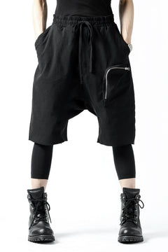 画像をギャラリービューアに読み込む, thomkrom RADICAL ZIP-POC DROPCROTCH SHORTS (BLACK)
