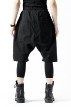 画像をギャラリービューアに読み込む, thomkrom RADICAL ZIP-POC DROPCROTCH SHORTS (BLACK)