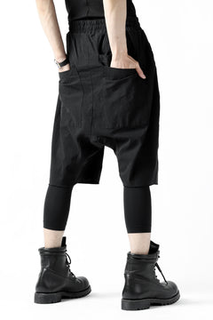 画像をギャラリービューアに読み込む, thomkrom RADICAL ZIP-POC DROPCROTCH SHORTS (BLACK)
