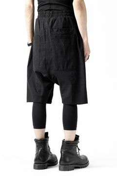 画像をギャラリービューアに読み込む, thomkrom RADICAL ZIP-POC DROPCROTCH SHORTS (BLACK)