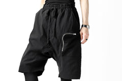 画像をギャラリービューアに読み込む, thomkrom RADICAL ZIP-POC DROPCROTCH SHORTS (BLACK)