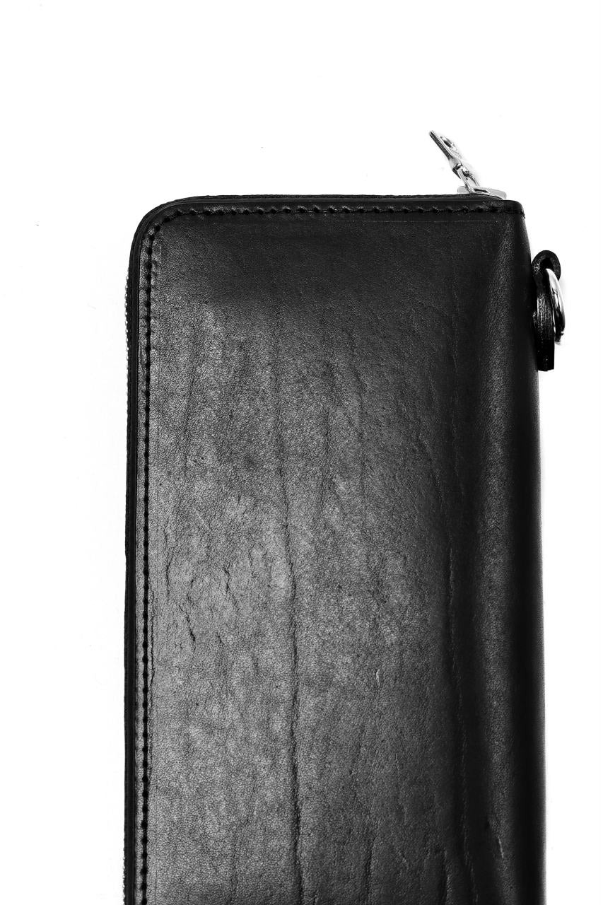 Load image into Gallery viewer, ISAMU KATAYAMA BACKLASH exclusive ROUND FASTNER WALLET / ITALIAN DOUBLE SHOULDER (WRINKLE PROCESS)