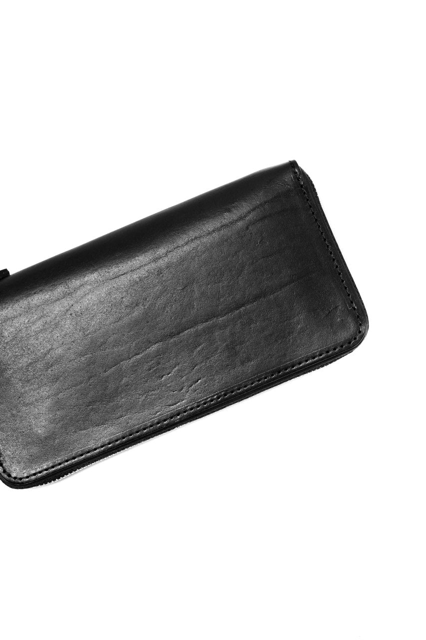 Load image into Gallery viewer, ISAMU KATAYAMA BACKLASH exclusive ROUND FASTNER WALLET / ITALIAN DOUBLE SHOULDER (WRINKLE PROCESS)
