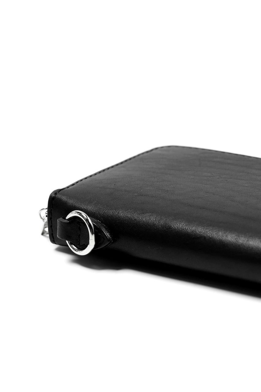 Load image into Gallery viewer, ISAMU KATAYAMA BACKLASH exclusive ROUND FASTNER WALLET / ITALIAN DOUBLE SHOULDER (WRINKLE PROCESS)