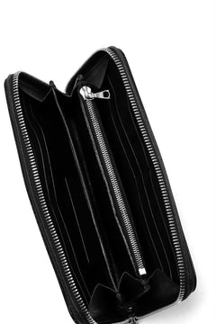 Load image into Gallery viewer, ISAMU KATAYAMA BACKLASH exclusive ROUND FASTNER WALLET / ITALIAN DOUBLE SHOULDER (WRINKLE PROCESS)