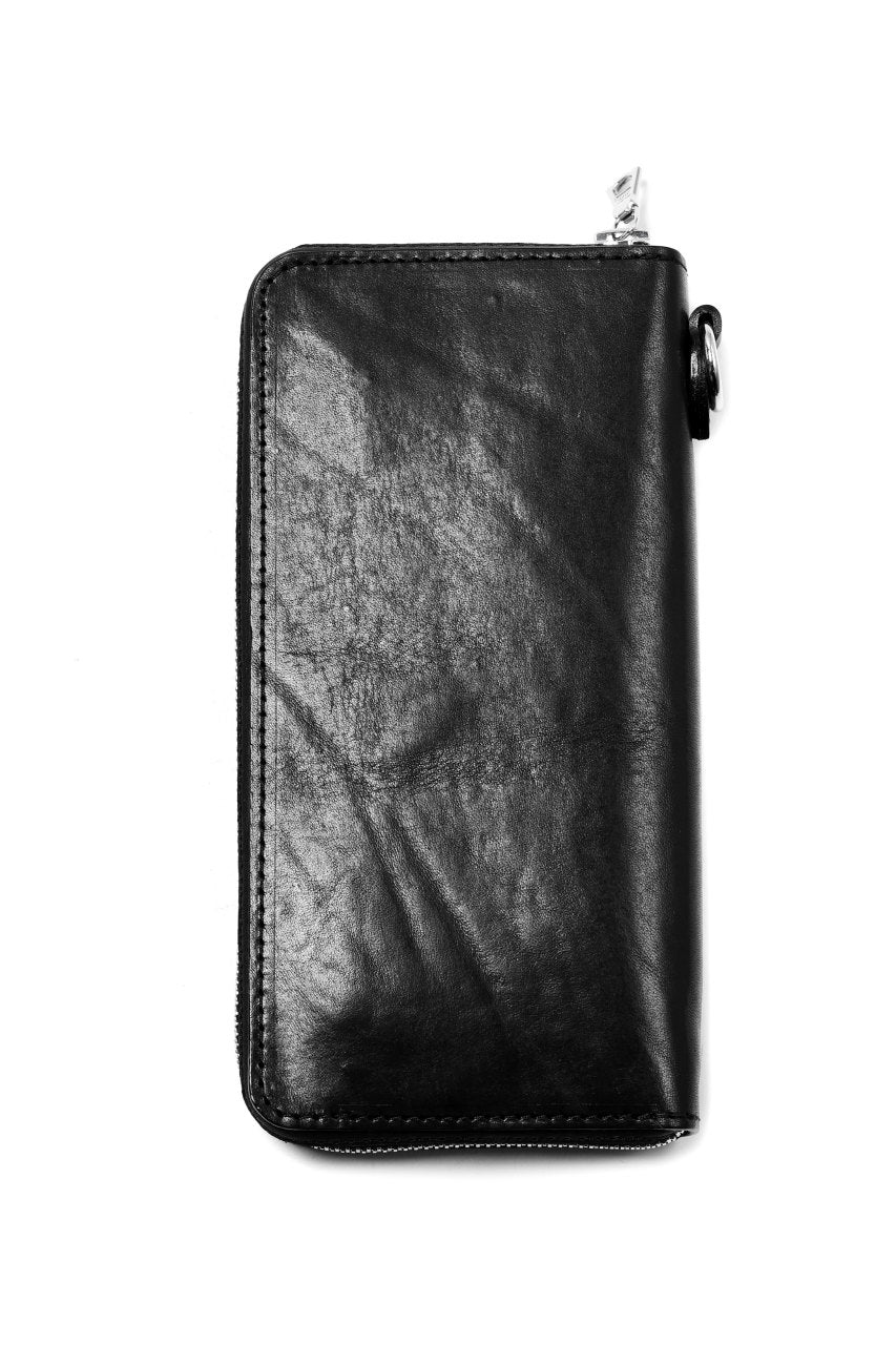 Load image into Gallery viewer, ISAMU KATAYAMA BACKLASH exclusive ROUND FASTNER WALLET / ITALIAN DOUBLE SHOULDER (WRINKLE PROCESS)