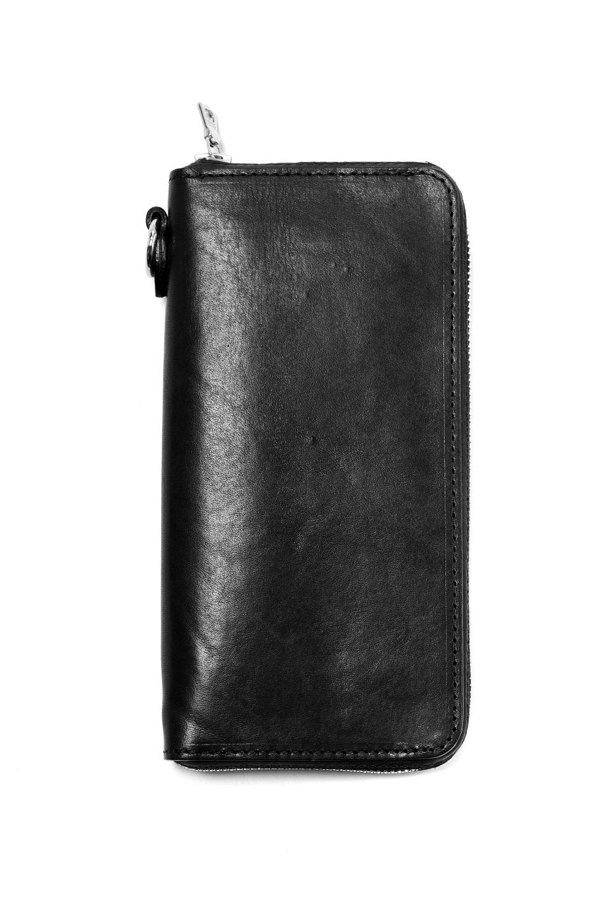 Load image into Gallery viewer, ISAMU KATAYAMA BACKLASH exclusive ROUND FASTNER WALLET / ITALIAN DOUBLE SHOULDER (WRINKLE PROCESS)