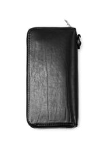 Load image into Gallery viewer, ISAMU KATAYAMA BACKLASH exclusive ROUND FASTNER WALLET / ITALIAN DOUBLE SHOULDER (WRINKLE PROCESS)