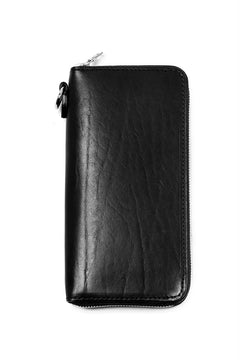 Load image into Gallery viewer, ISAMU KATAYAMA BACKLASH exclusive ROUND FASTNER WALLET / ITALIAN DOUBLE SHOULDER (WRINKLE PROCESS)