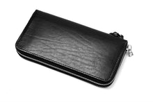 Load image into Gallery viewer, ISAMU KATAYAMA BACKLASH exclusive ROUND FASTNER WALLET / ITALIAN DOUBLE SHOULDER (WRINKLE PROCESS)