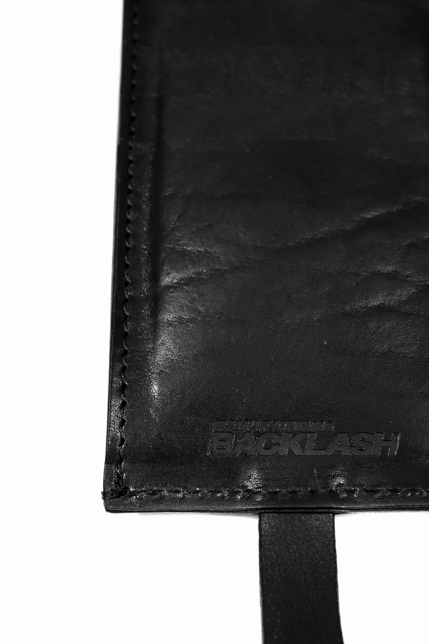 画像をギャラリービューアに読み込む, ISAMU KATAYAMA BACKLASH WALLET PHONE-HOLDER / ITALY DOUBLE SHOULDER (BLACK)