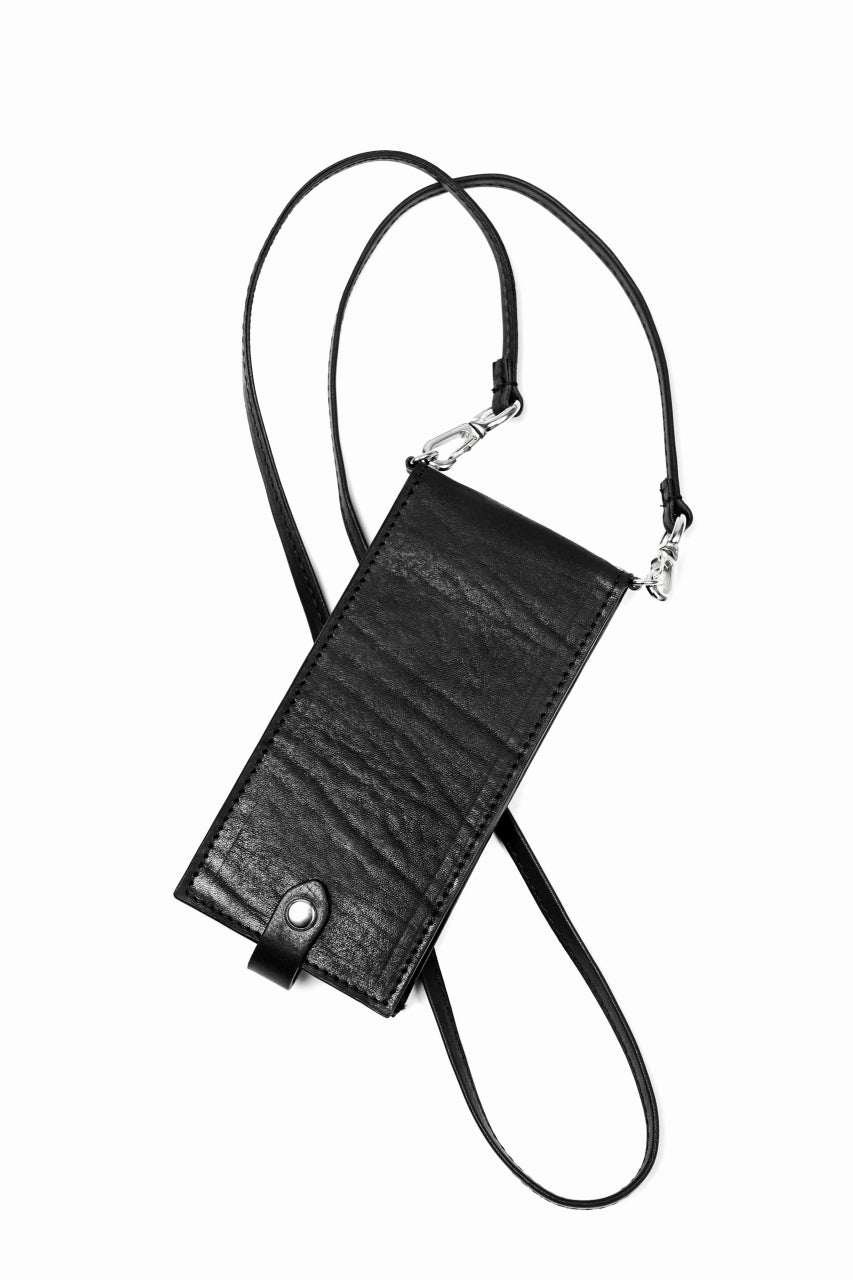 画像をギャラリービューアに読み込む, ISAMU KATAYAMA BACKLASH WALLET PHONE-HOLDER / ITALY DOUBLE SHOULDER (BLACK)