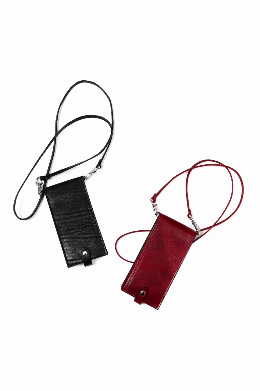 画像をギャラリービューアに読み込む, ISAMU KATAYAMA BACKLASH WALLET PHONE-HOLDER / ITALY DOUBLE SHOULDER (RED)