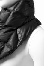 Load image into Gallery viewer, ISAMU KATAYAMA BACKLASH DOWN MUFFLER / KANGAROO + POLISH WHITE GOOSE (BLACK)