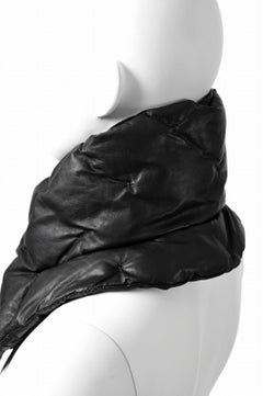 Load image into Gallery viewer, ISAMU KATAYAMA BACKLASH DOWN MUFFLER / KANGAROO + POLISH WHITE GOOSE (BLACK)