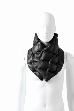 Load image into Gallery viewer, ISAMU KATAYAMA BACKLASH DOWN MUFFLER / KANGAROO + POLISH WHITE GOOSE (BLACK)