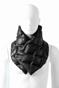 Load image into Gallery viewer, ISAMU KATAYAMA BACKLASH DOWN MUFFLER / KANGAROO + POLISH WHITE GOOSE (BLACK)