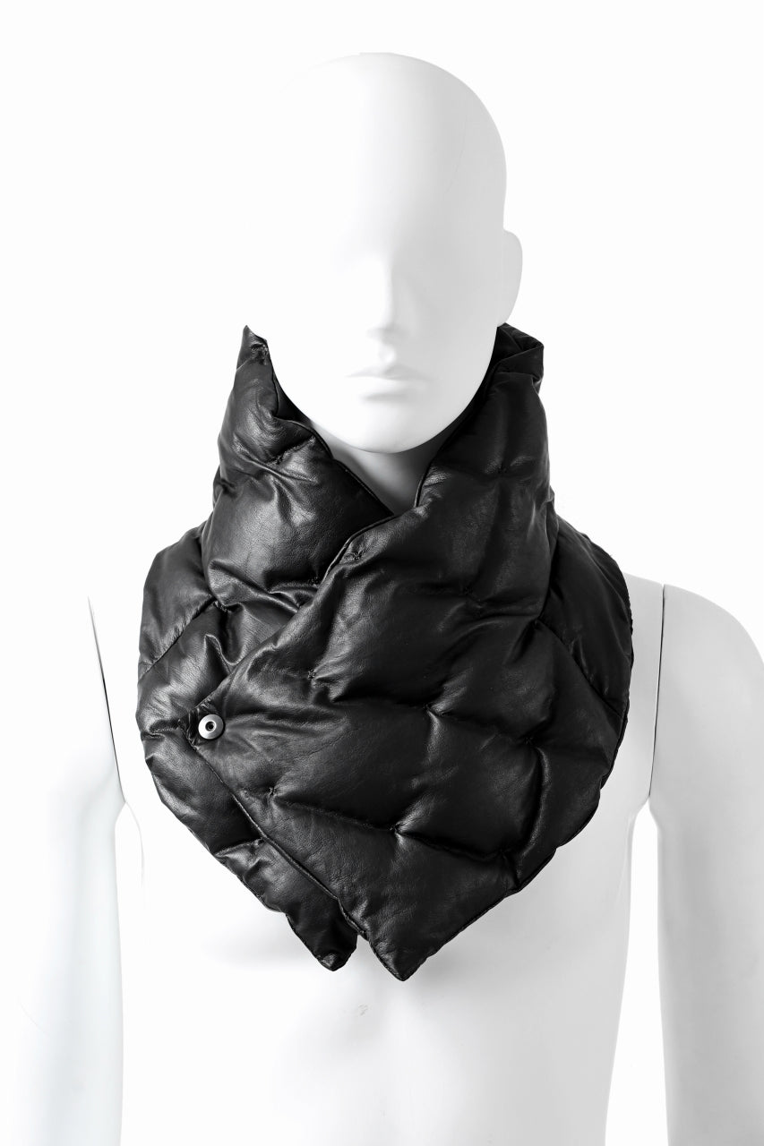 Load image into Gallery viewer, ISAMU KATAYAMA BACKLASH DOWN MUFFLER / KANGAROO + POLISH WHITE GOOSE (BLACK)