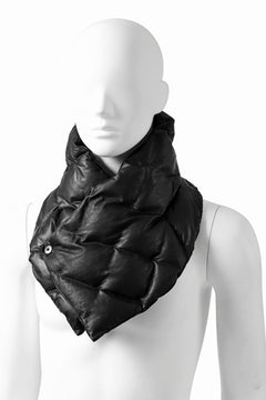 Load image into Gallery viewer, ISAMU KATAYAMA BACKLASH DOWN MUFFLER / KANGAROO + POLISH WHITE GOOSE (BLACK)