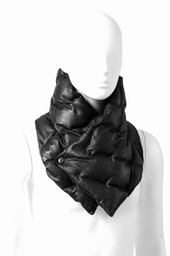 Load image into Gallery viewer, ISAMU KATAYAMA BACKLASH DOWN MUFFLER / KANGAROO + POLISH WHITE GOOSE (BLACK)