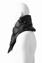 Load image into Gallery viewer, ISAMU KATAYAMA BACKLASH DOWN MUFFLER / KANGAROO + POLISH WHITE GOOSE (BLACK)