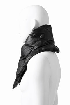 Load image into Gallery viewer, ISAMU KATAYAMA BACKLASH DOWN MUFFLER / KANGAROO + POLISH WHITE GOOSE (BLACK)