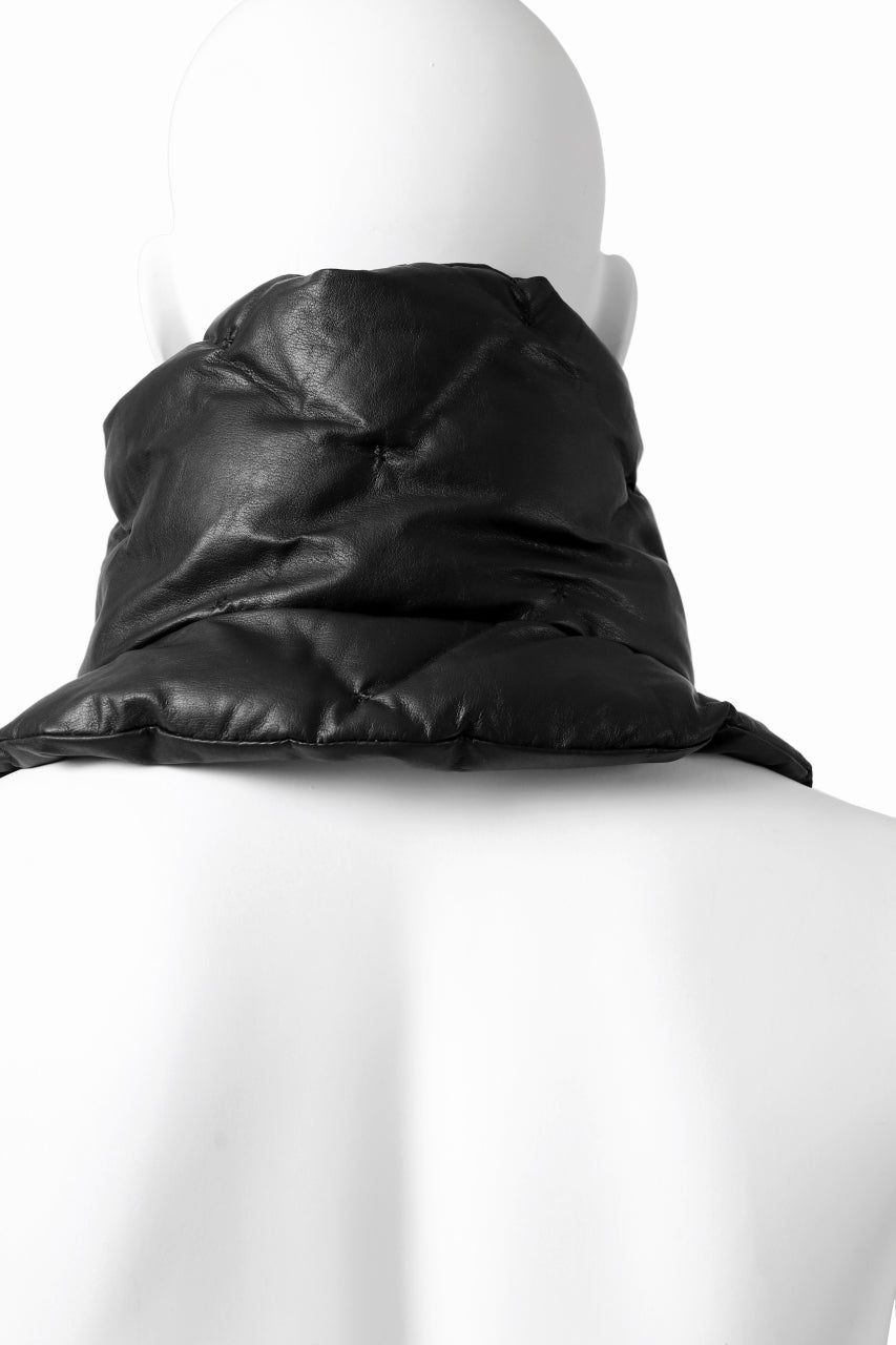 Load image into Gallery viewer, ISAMU KATAYAMA BACKLASH DOWN MUFFLER / KANGAROO + POLISH WHITE GOOSE (BLACK)