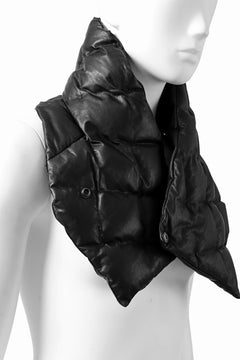 Load image into Gallery viewer, ISAMU KATAYAMA BACKLASH DOWN MUFFLER / KANGAROO + POLISH WHITE GOOSE (BLACK)