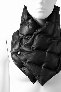 Load image into Gallery viewer, ISAMU KATAYAMA BACKLASH DOWN MUFFLER / KANGAROO + POLISH WHITE GOOSE (BLACK)