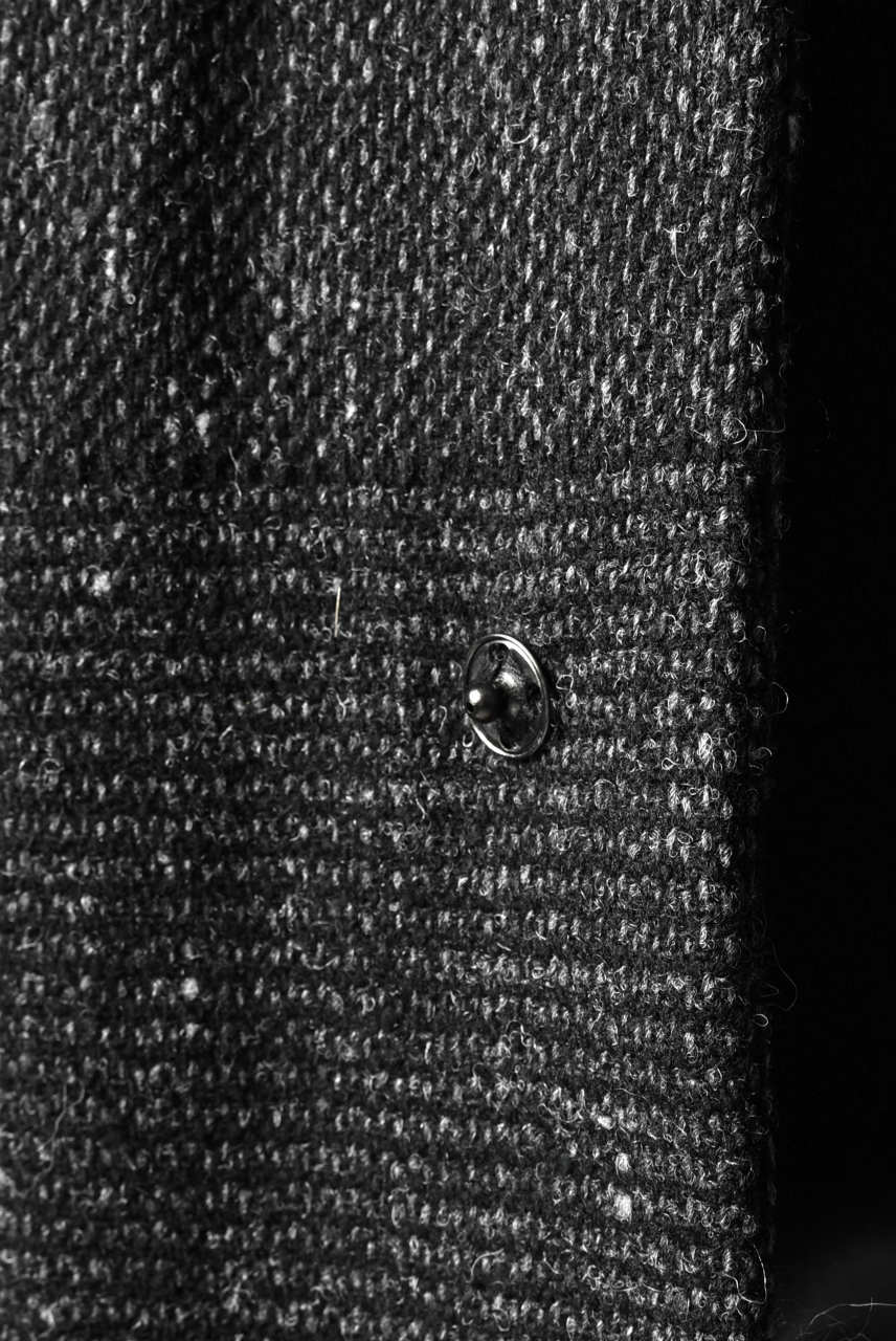 Load image into Gallery viewer, blackcrow standcollar tailorcoat (wool dark check)